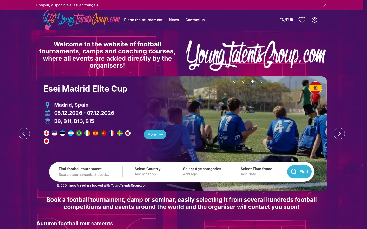 Screenshot of youngtalentsgroup.com
