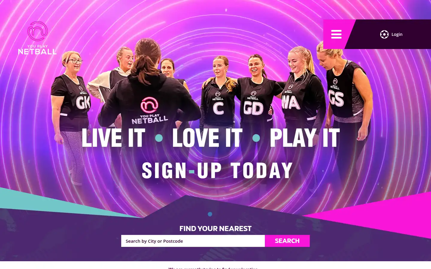 Screenshot of youplaynetball.co.uk