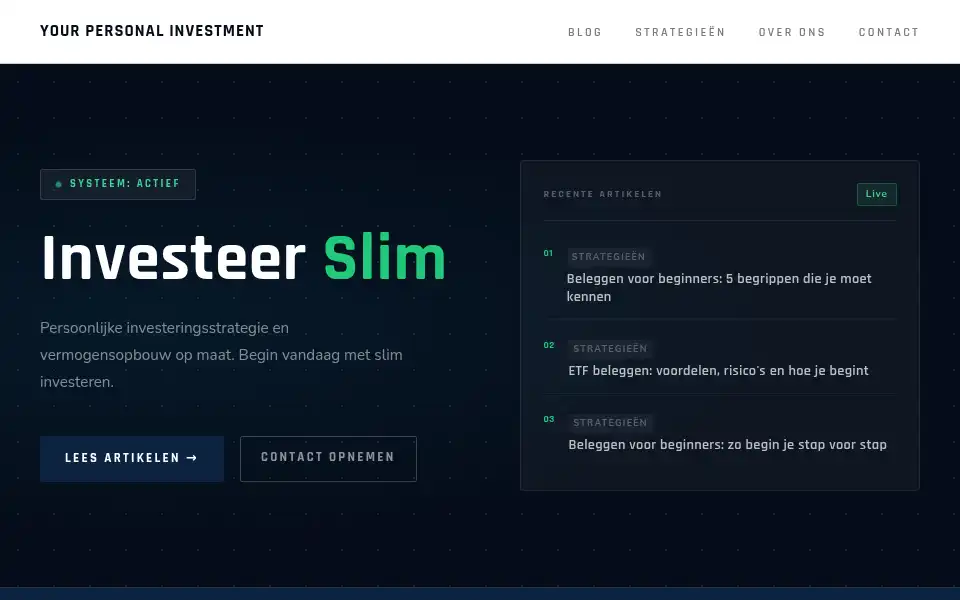 Screenshot of your-personal-investment.nl