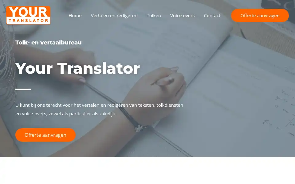 Screenshot of your-translator.nl
