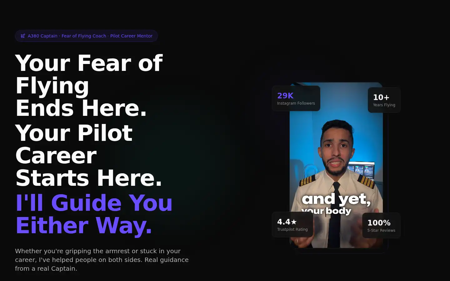 Screenshot of youraviationwingman.com