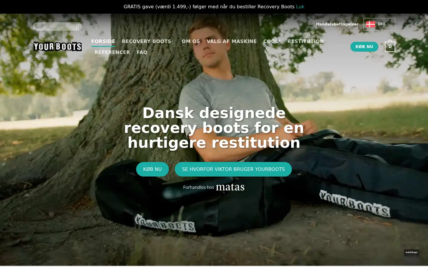Screenshot of yourboots.dk