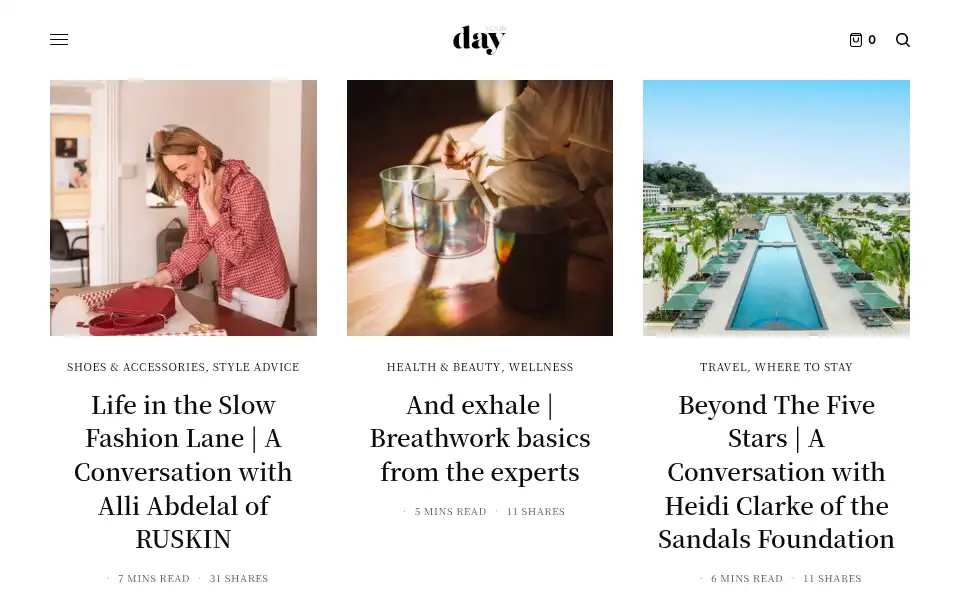 Screenshot of yourdaymagazine.com