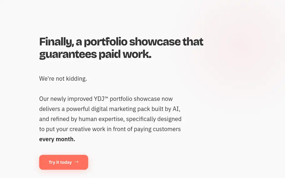 Screenshot of yourdesignjuice.com