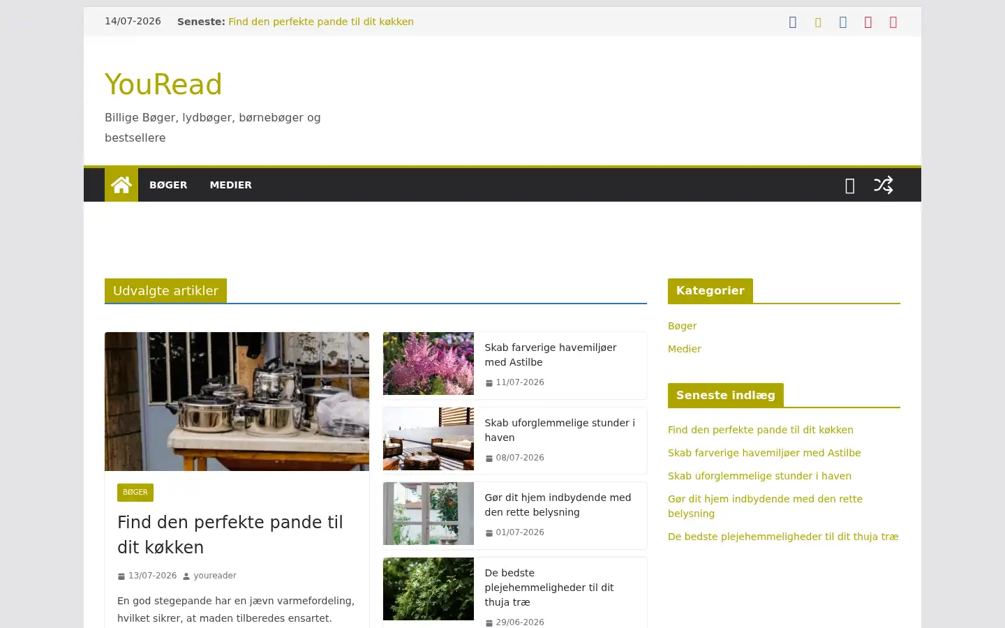 Screenshot of youread.dk