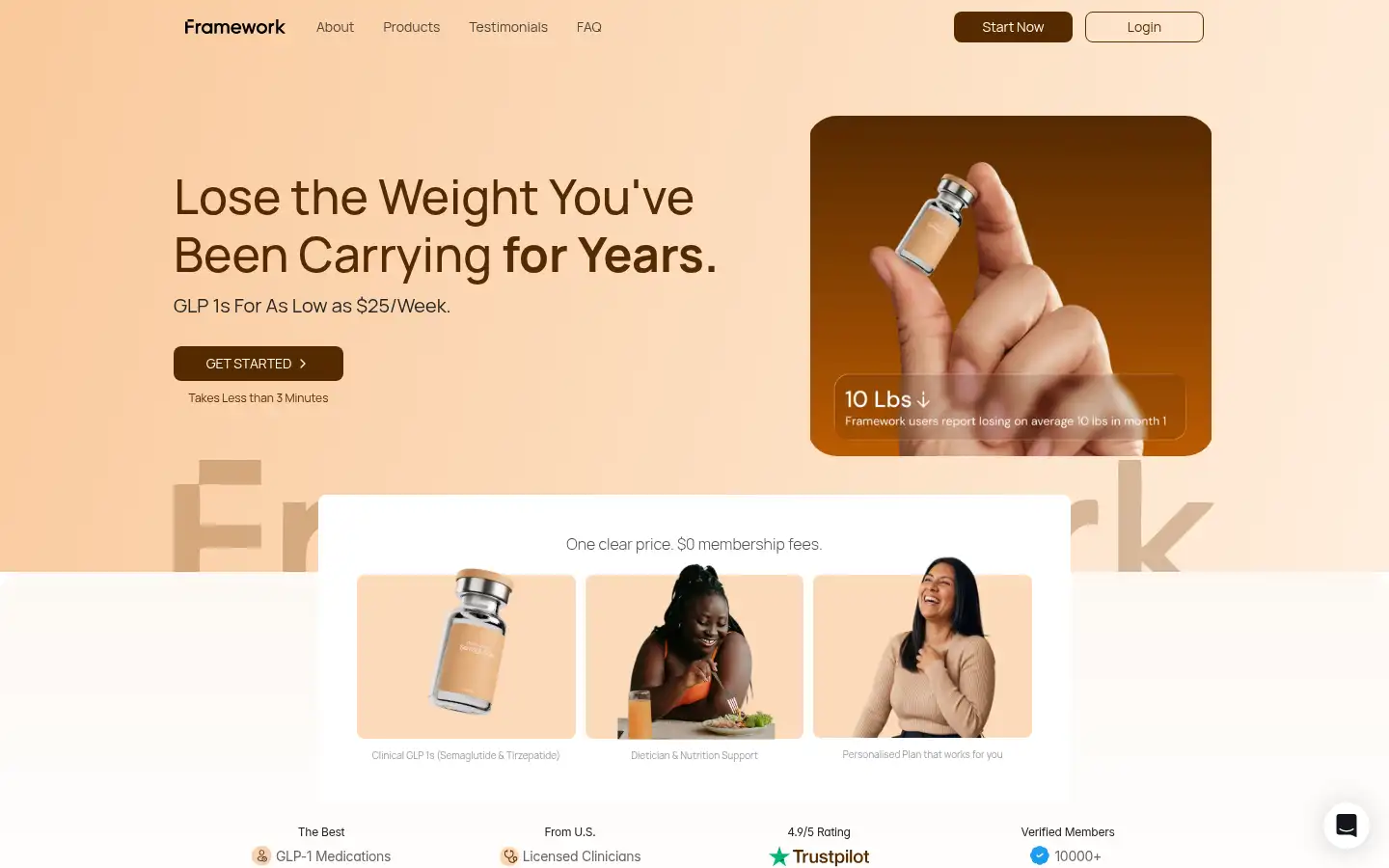 Screenshot of yourframework.com