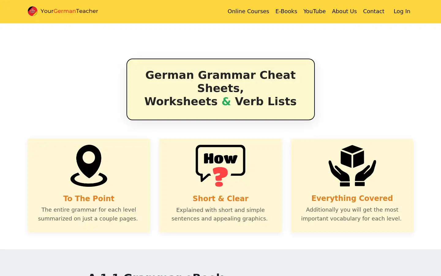 Screenshot of yourgermanteacher.com