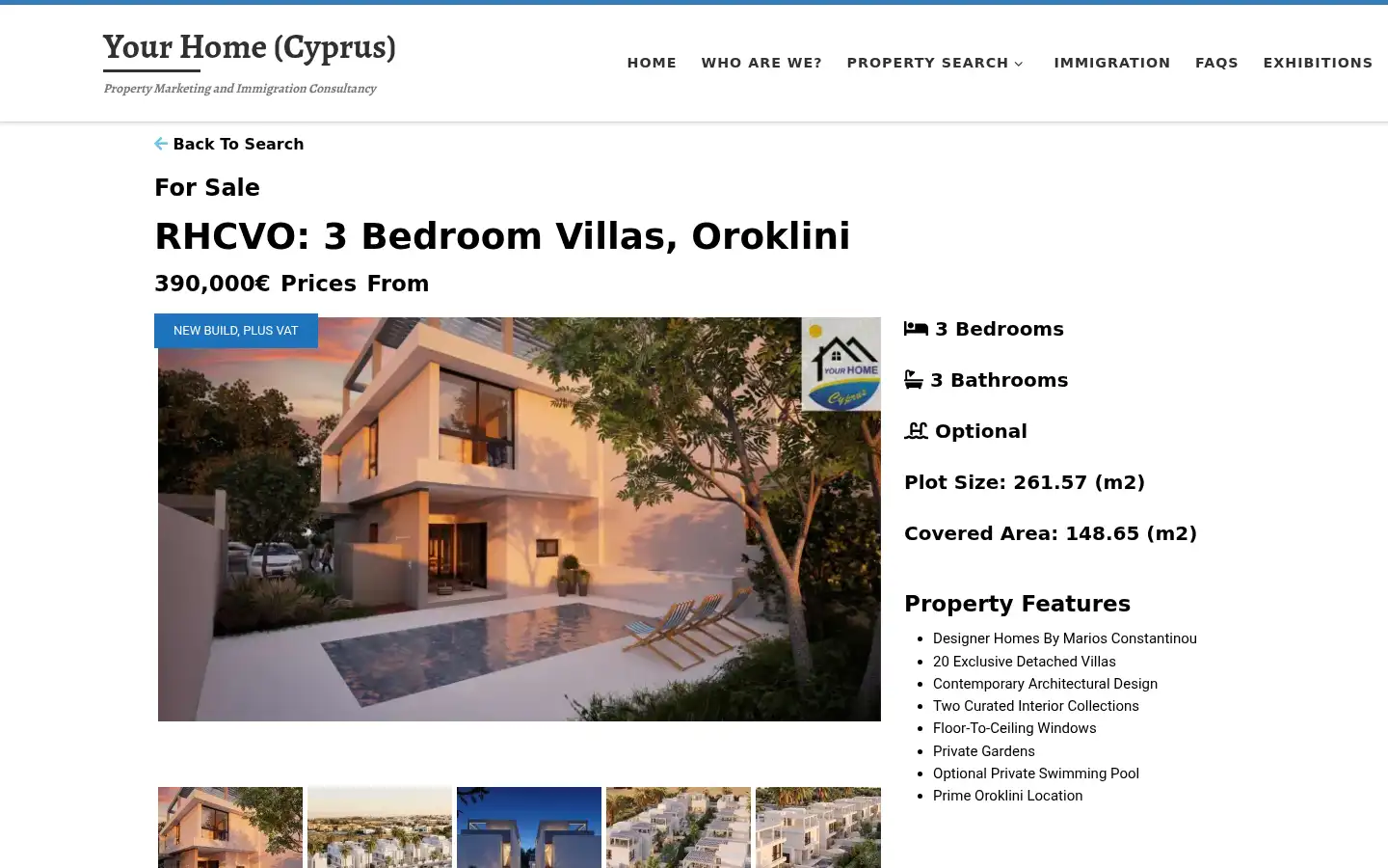 Screenshot of yourhomecyprus.org