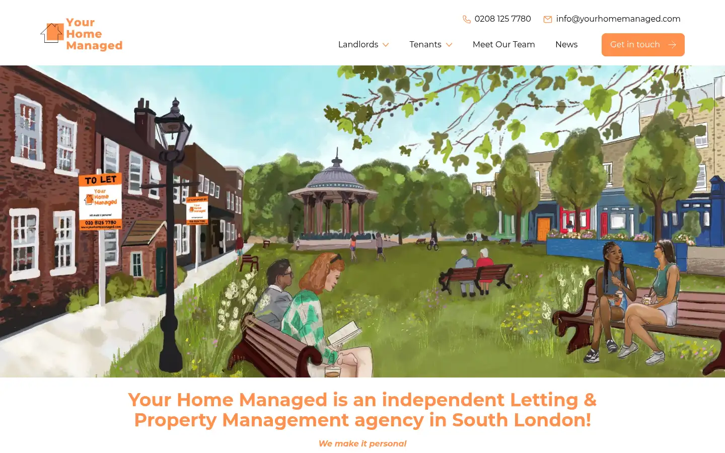 Screenshot of yourhomemanaged.com