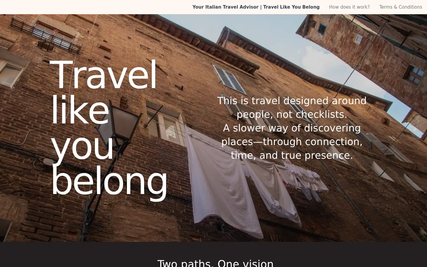 Screenshot of youritaliantraveladvisor.com