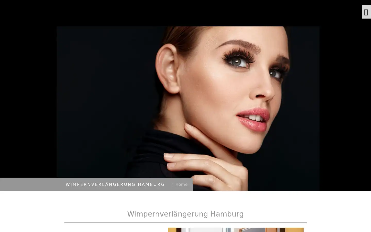 Screenshot of yourlashes-hamburg.de