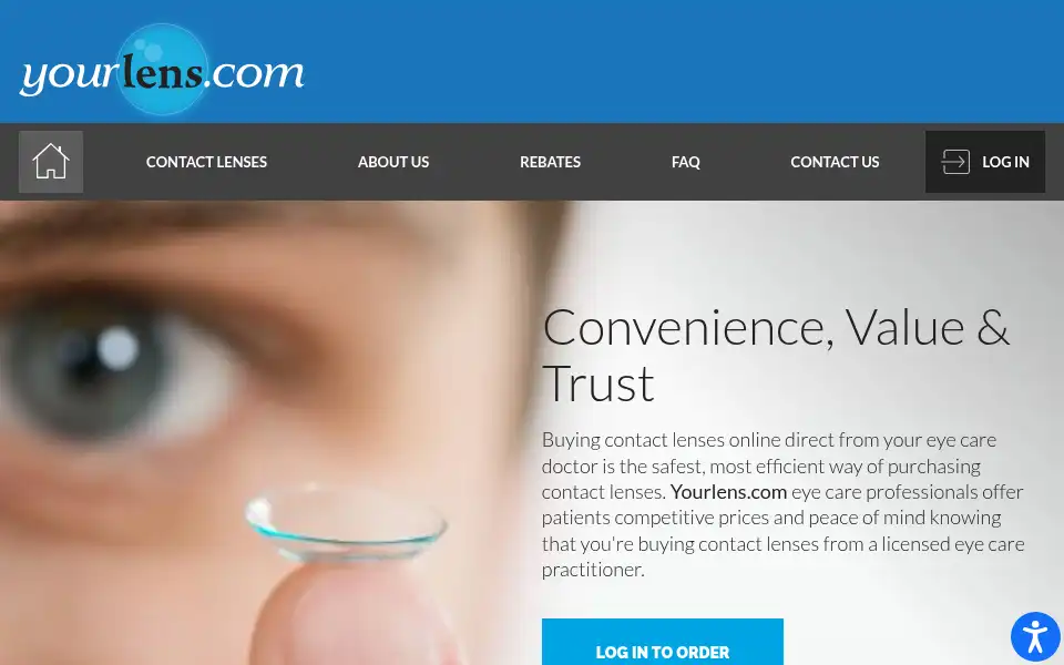 Screenshot of yourlens.com