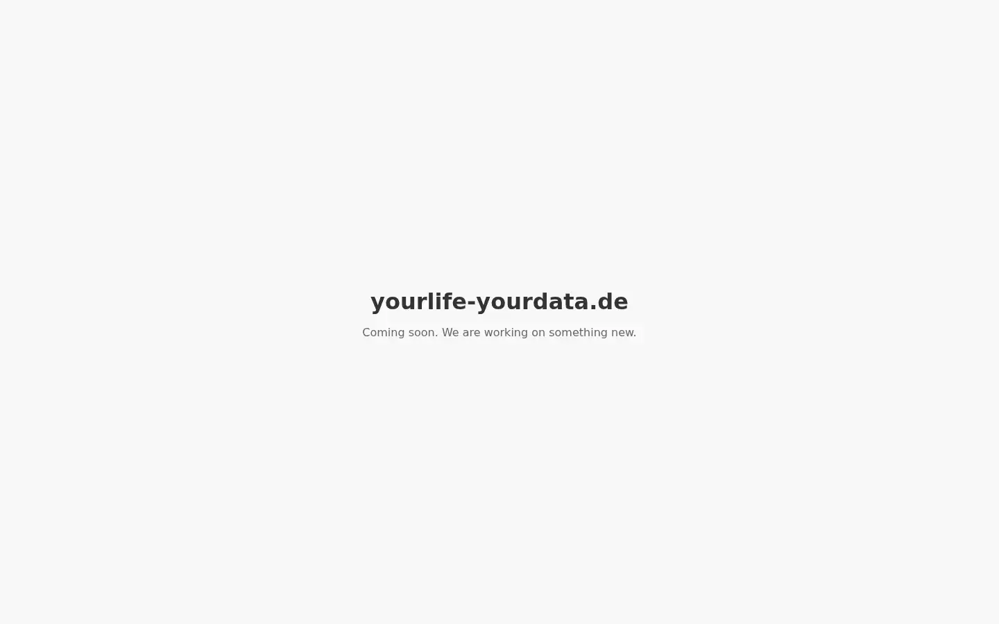 Screenshot of yourlife-yourdata.de