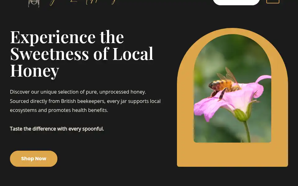 Screenshot of yourlocalhoney.co.uk