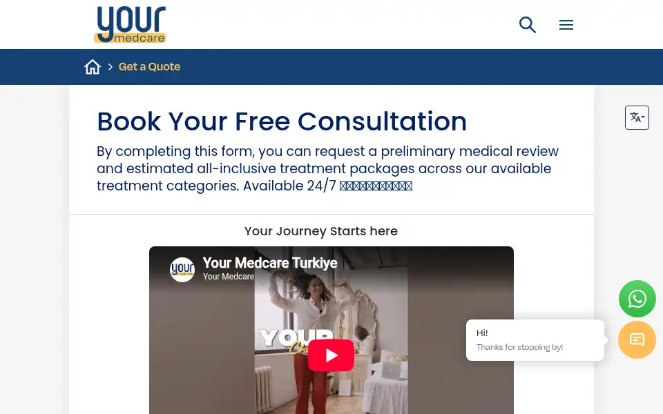 Screenshot of yourmedcare.com