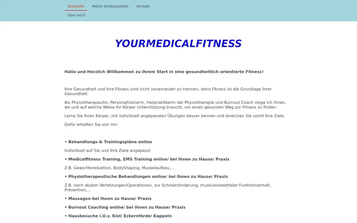 Screenshot of yourmedicalfitness.com