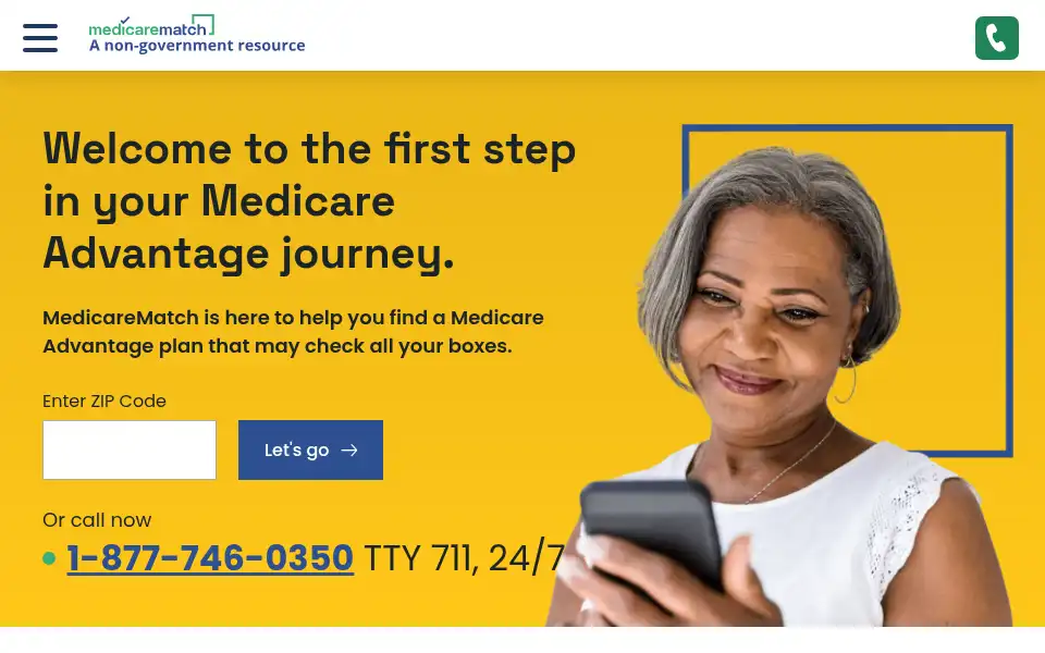 Screenshot of yourmedicarematch.com
