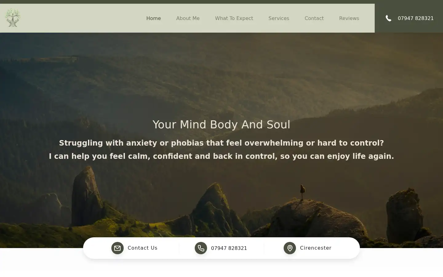 Screenshot of yourmindbodyandsoul.co.uk