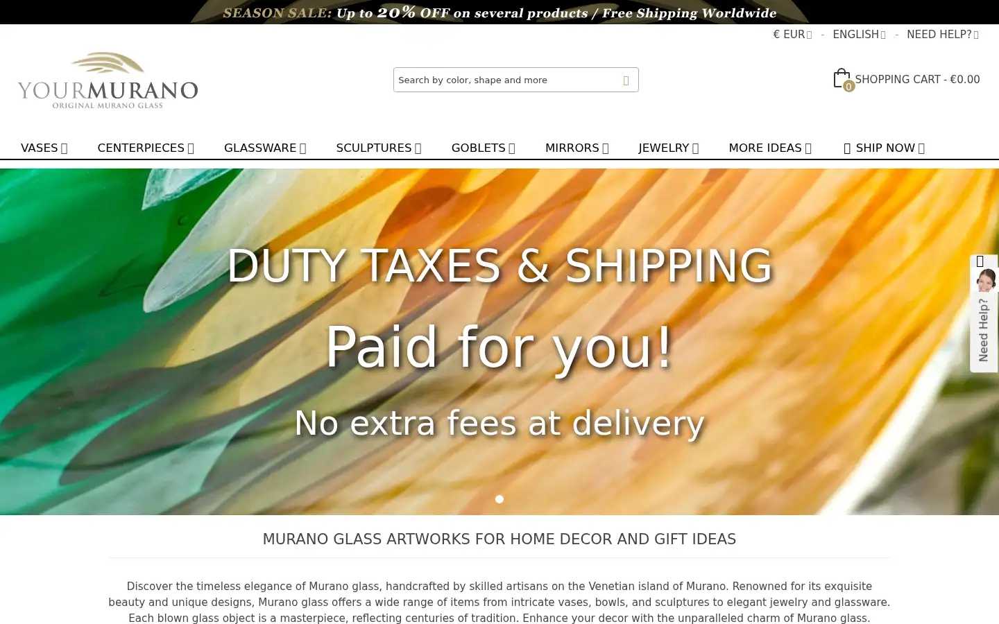Screenshot of yourmurano.com