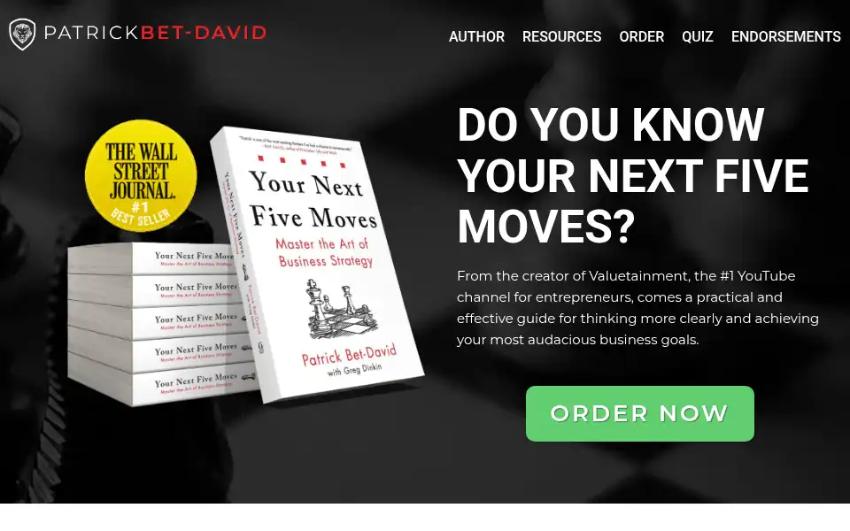 Screenshot of yournextfivemoves.com