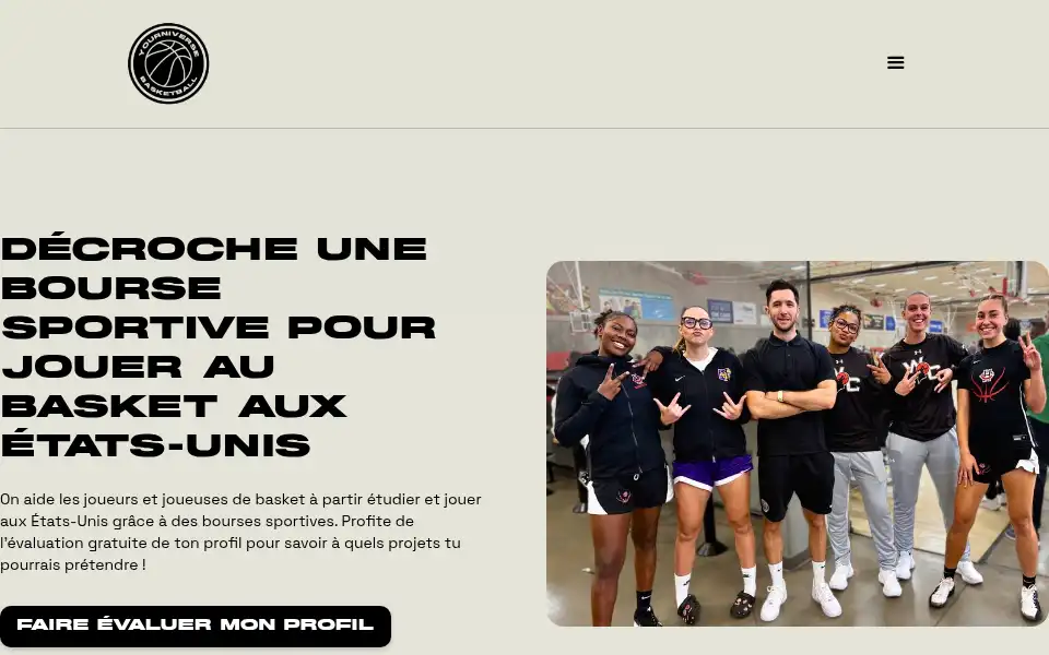 Screenshot of yourniverse.basketball