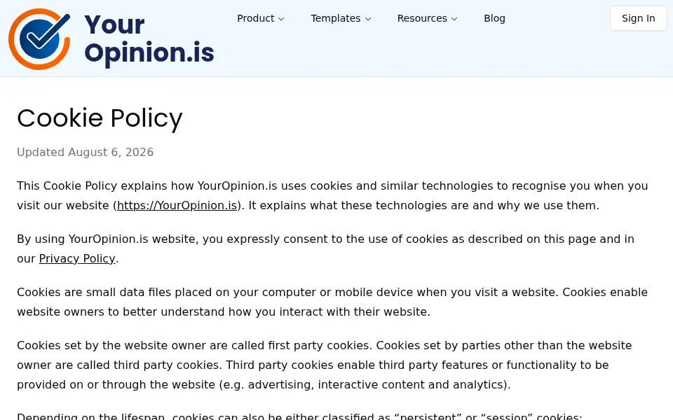 Screenshot of youropinion.is
