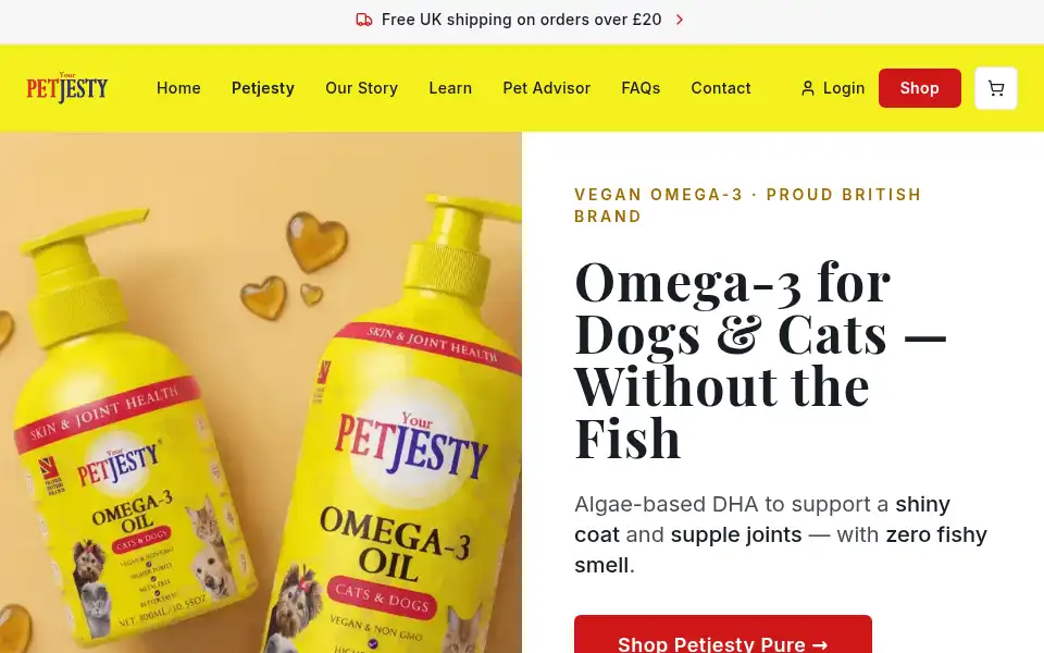 Screenshot of yourpetjesty.com