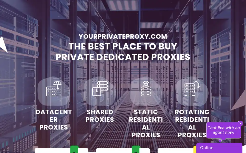 Screenshot of yourprivateproxy.com