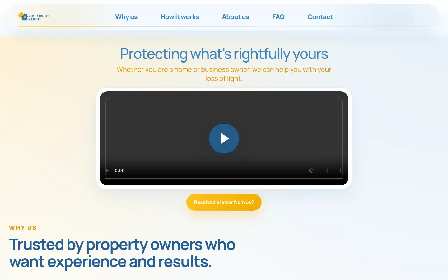Screenshot of yourright2light.co.uk