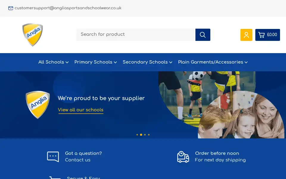 Screenshot of yourschoolwear.co.uk