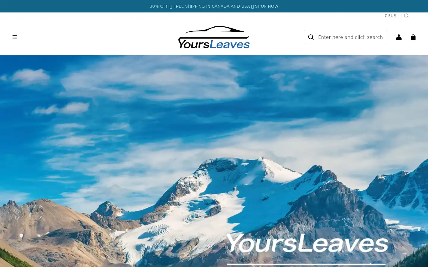 Screenshot of yoursleaves.com