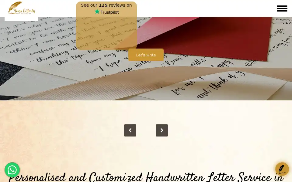 Screenshot of yoursletterly.com