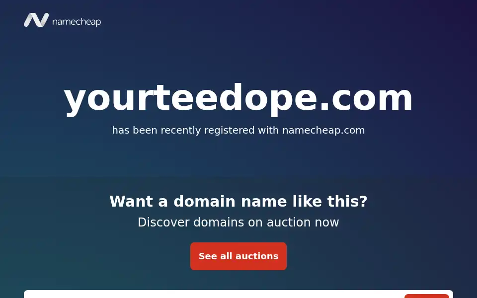 Screenshot of yourteedope.com