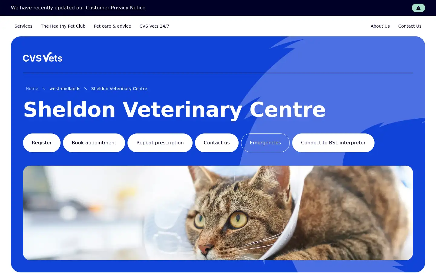 Screenshot of yourvets.co.uk