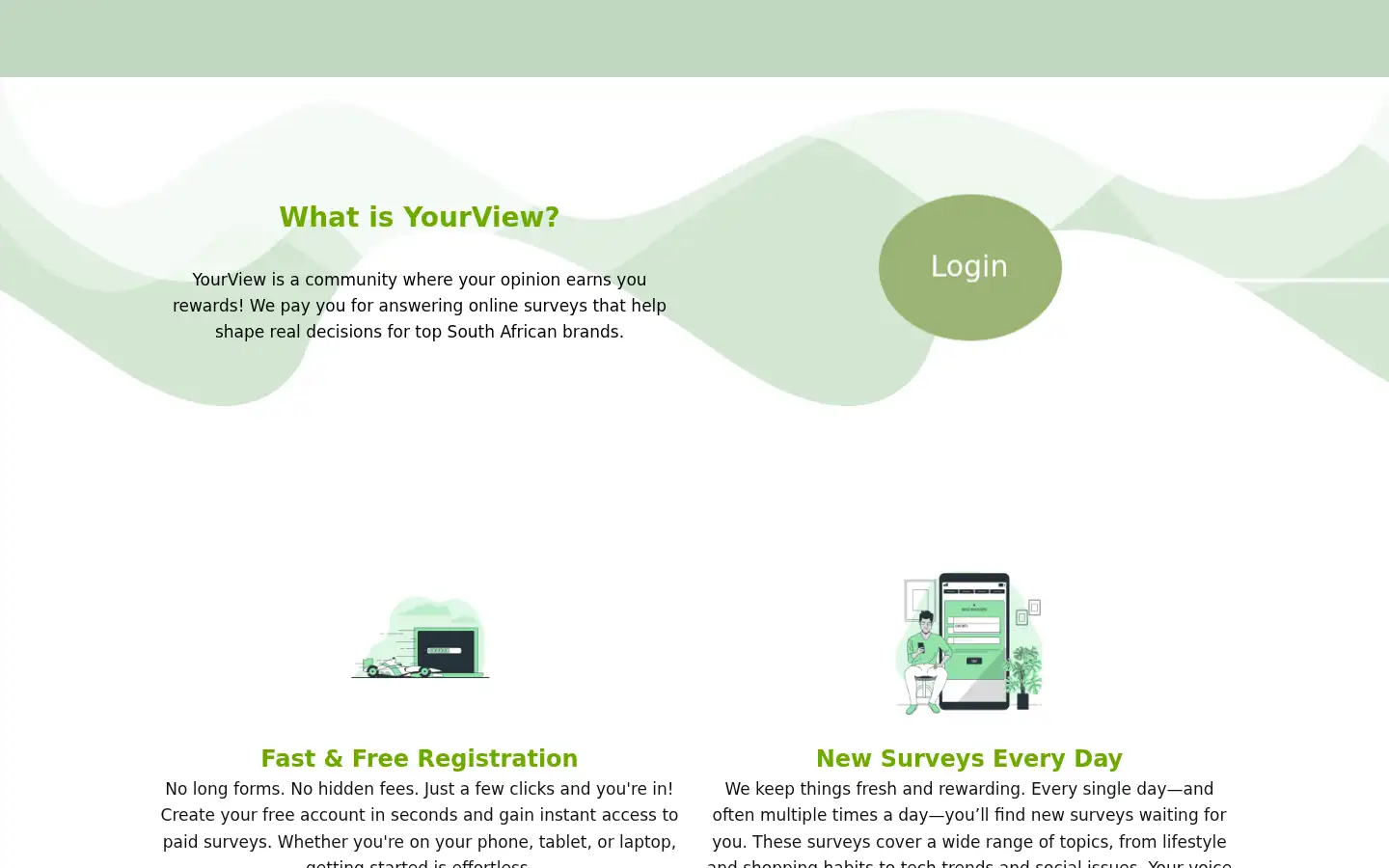 Screenshot of yourview.co.za