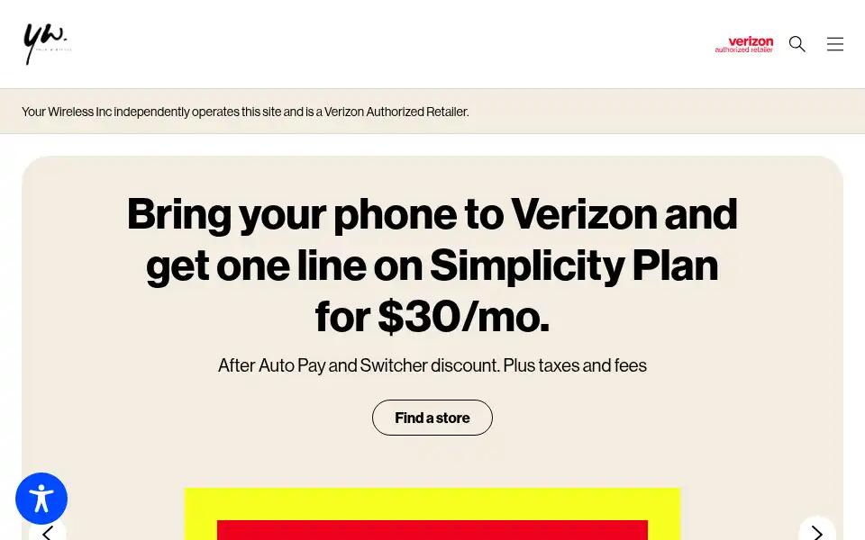 Screenshot of yourwirelessinc.com