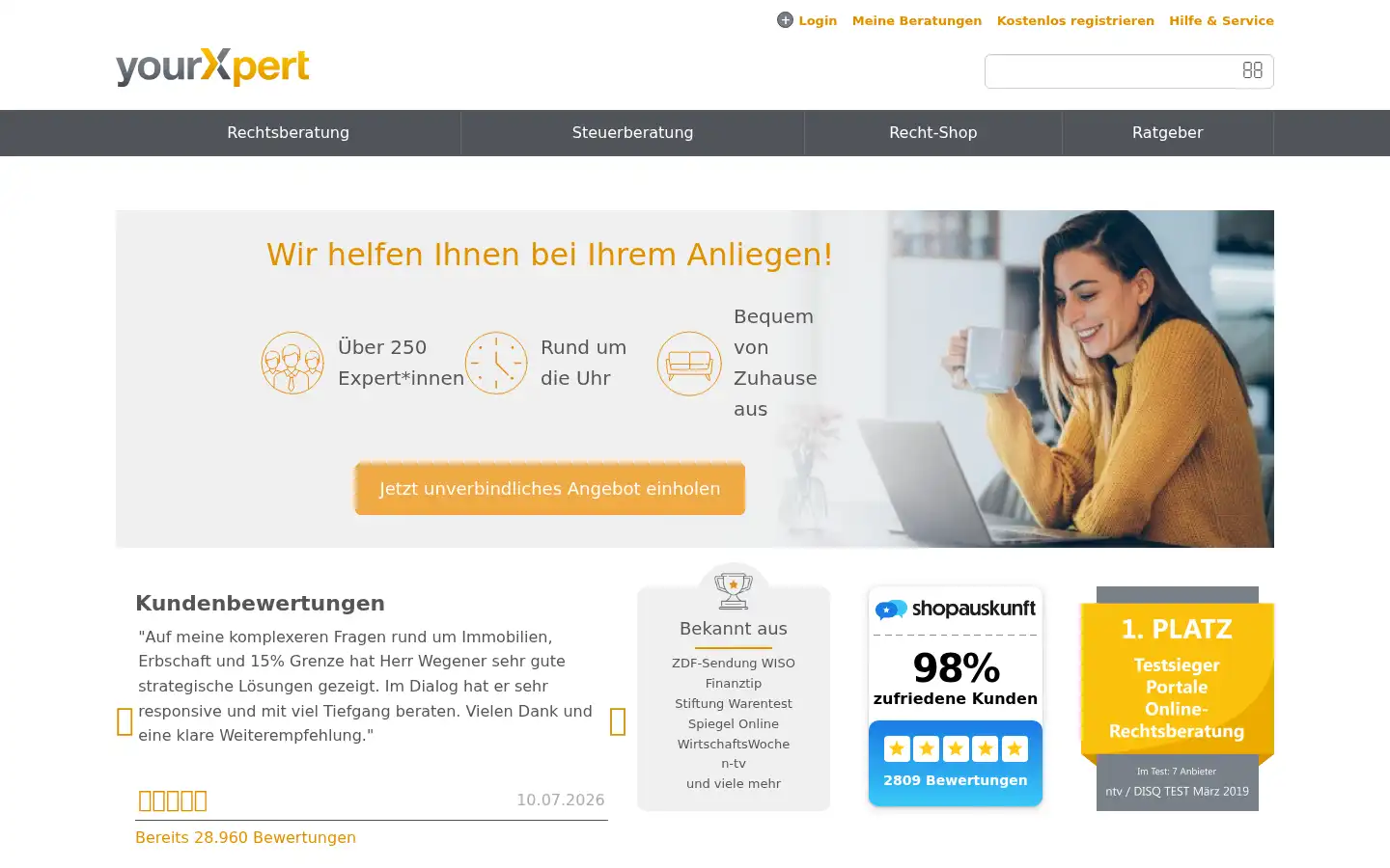 Screenshot of yourxpert.de
