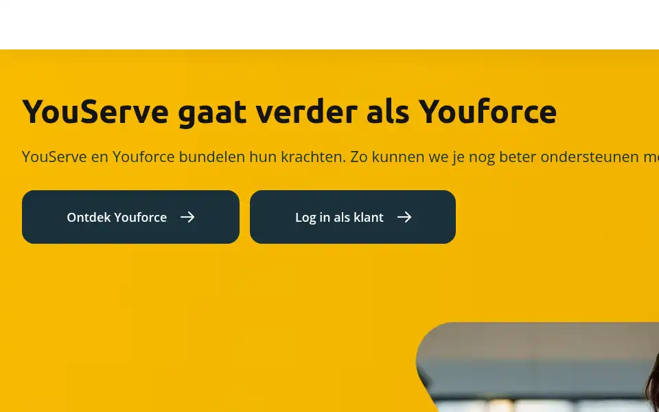 Screenshot of youserve.nl
