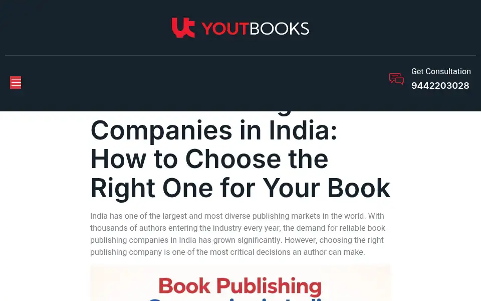 Screenshot of youtbooks.com