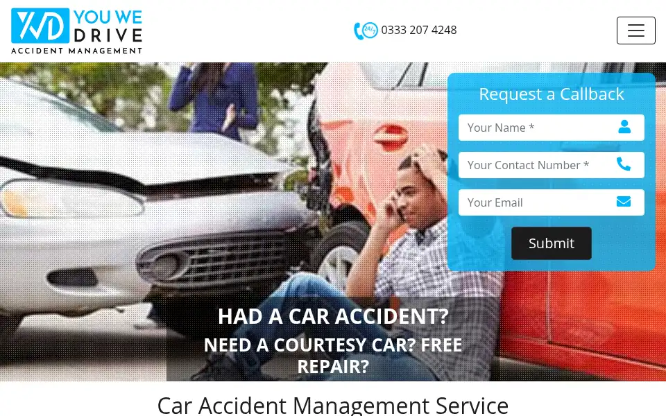 Screenshot of youwedrive.co.uk