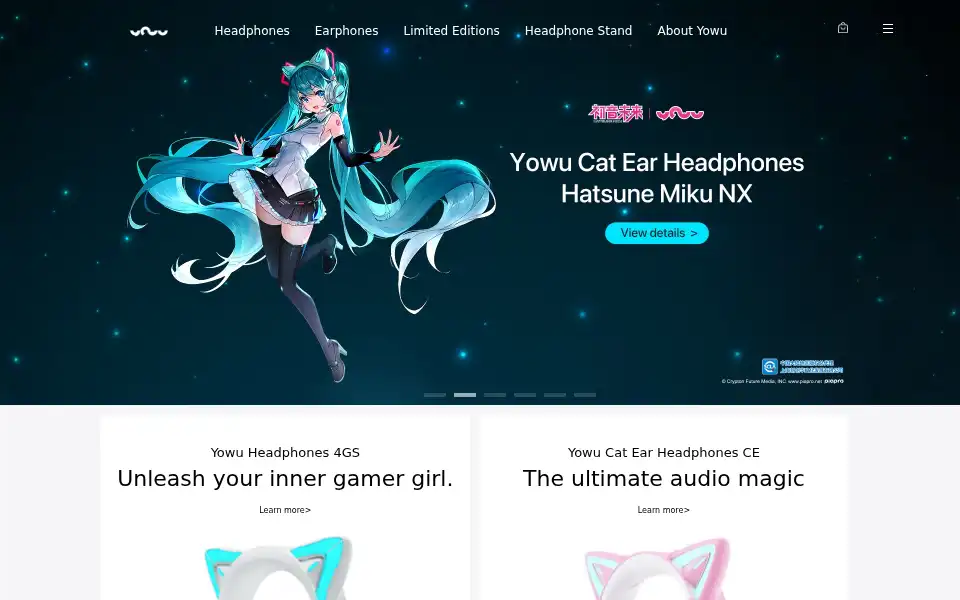 Screenshot of yowu.com