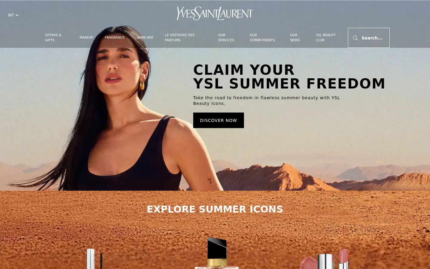 Screenshot of yslbeauty.com