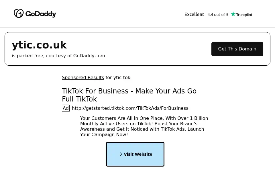 Screenshot of ytic.co.uk