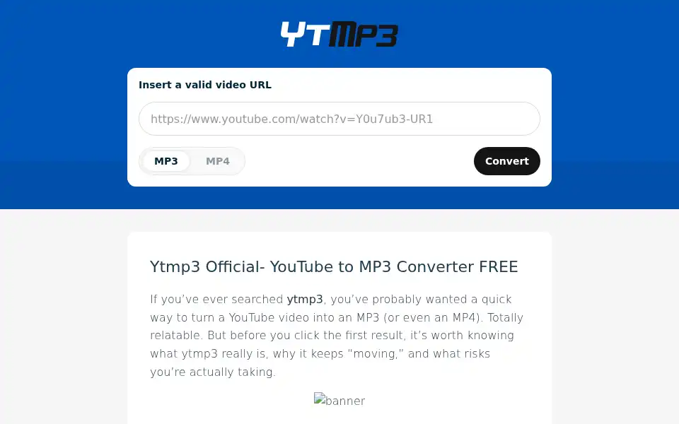 Screenshot of ytmp3.work