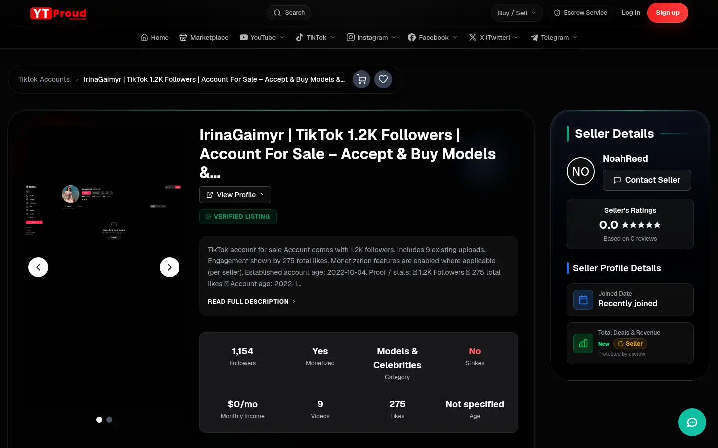 Screenshot of ytproud.com