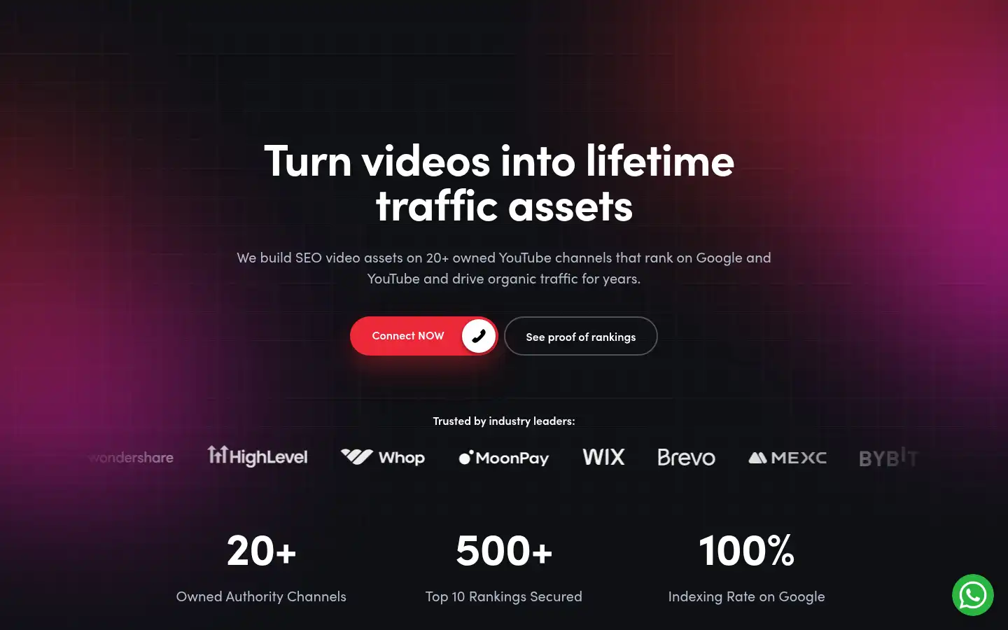 Screenshot of ytranker.net