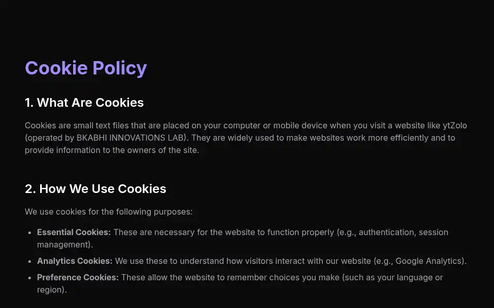 Screenshot of ytzolo.com