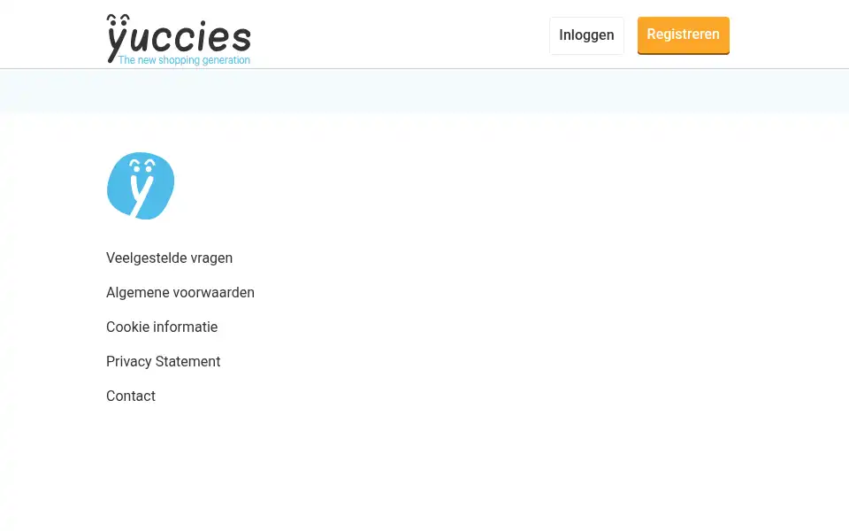 Screenshot of yuccies.nl