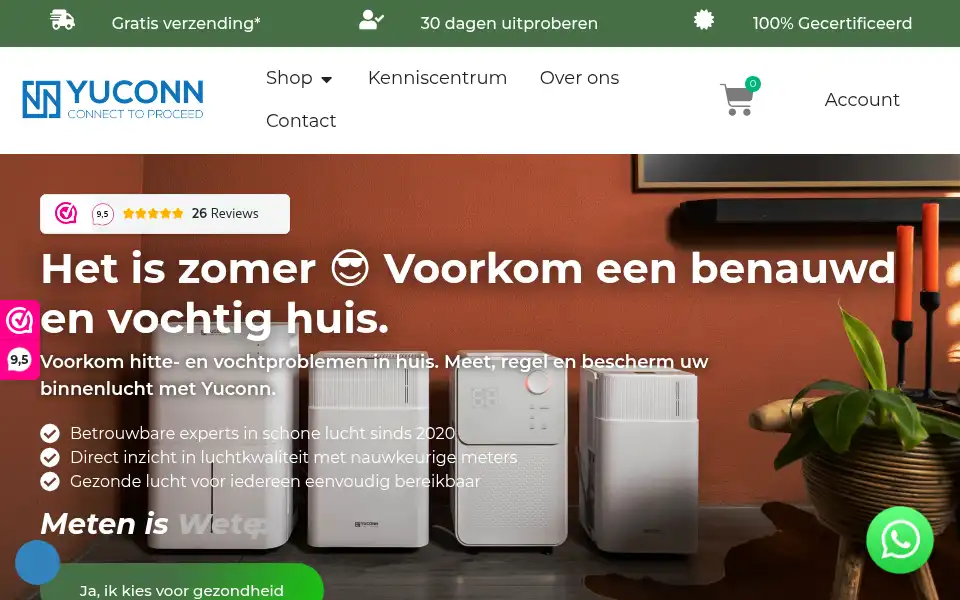 Screenshot of yuconn.nl