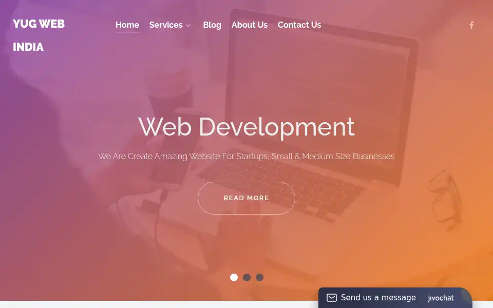 Screenshot of yugwebindia.com